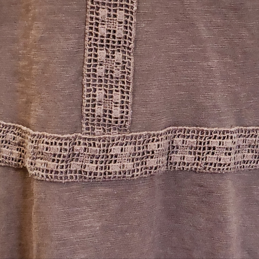 J. JILL Kona Brown Crocheted Lace Shift Dress - Size L - Picture 5 of 15